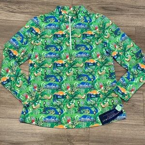 NWT! Katherine Way Multicolored Ana Marie Pullover Golf Top Small